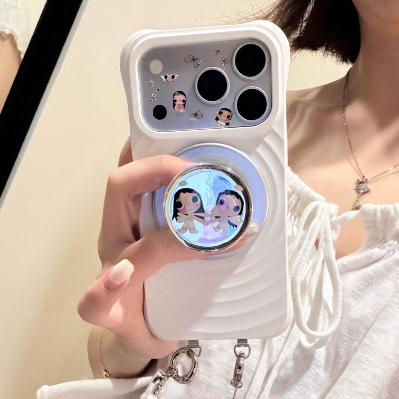 Wavy multi-color magnetic charging soft case with camera button for iPhone 18 Pro Max, Apple 17 phone case, 16, 15, 14 Wavy multi-color magnetic charging soft case with camera button for iPhone 18 Pro Max, Apple 17 phone case, 16, 15, 14