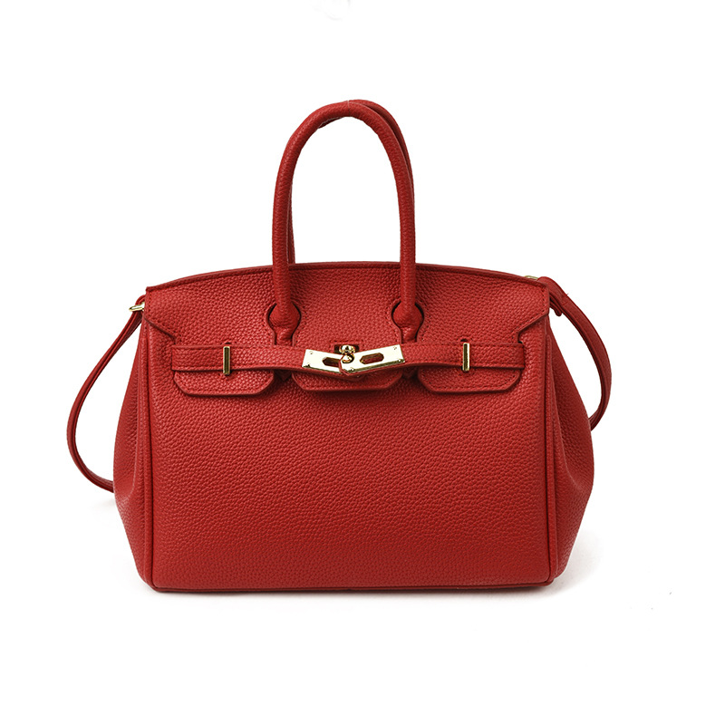 Bolsos de platino retro retro de alta calidad para mujeres 2026 comercio exterior nueva moda litchi pattern commuter mochila versátil