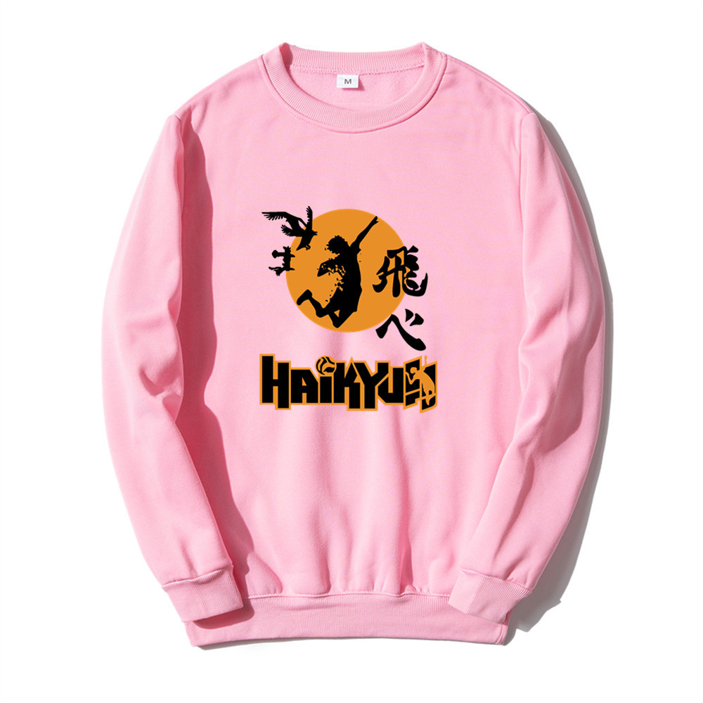 Otoño e Invierno nueva impresión de dibujos animados voleibol juvenil día de dibujos animados dibujos animados sueltos hombres y mujeres suéter sudadera_voghion.com