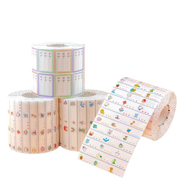 Children's transparent cartoon cute name sticker for kindergarten