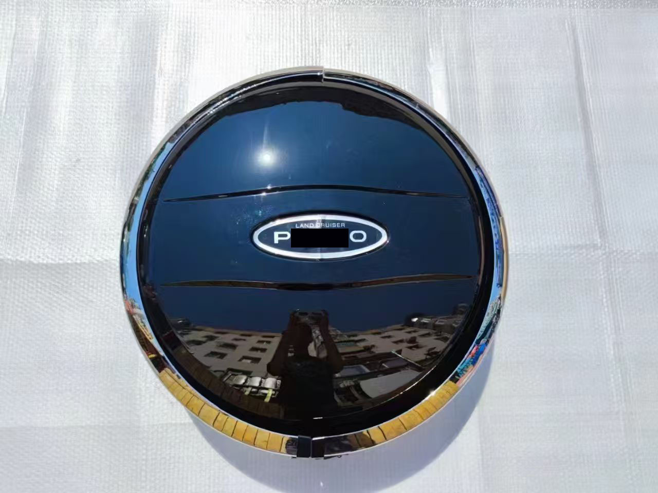 Suitable for 03-09 Old Prado Domineering Lc120 Spare Tire Cover Black Cover Black Paint Original Car Model