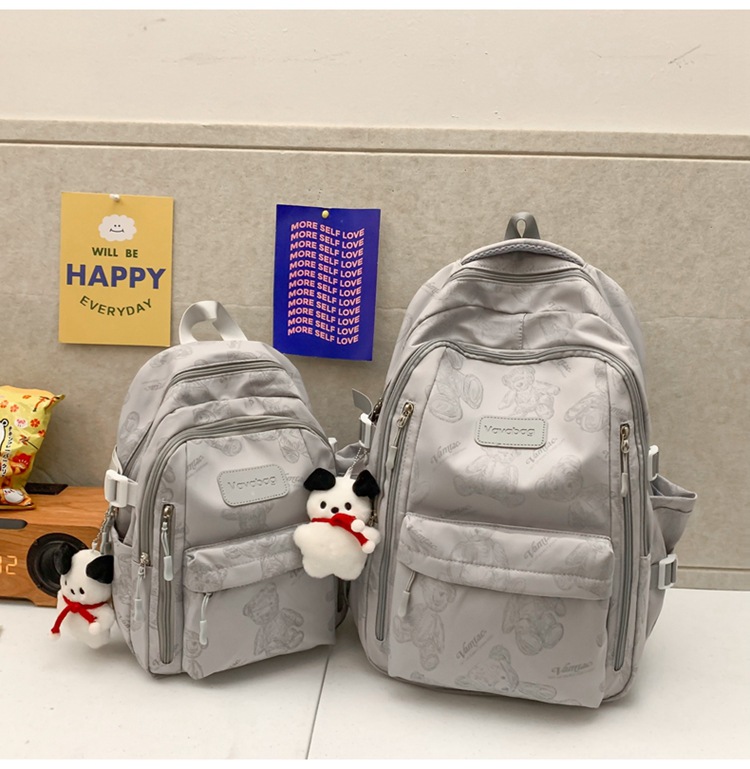 2024 New Large Capacity Stylish Backpack Daily Versatile Men and Women Backpack High School Student Campus Student Bag