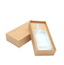 牛皮纸长方形天地盖香水包装可定 制LOGO单瓶装青稞酒手工皂礼盒