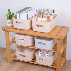 Multifunctional storage box for desk, kitchen, bathroom, cosmetics, and snacks, plastic dining basket