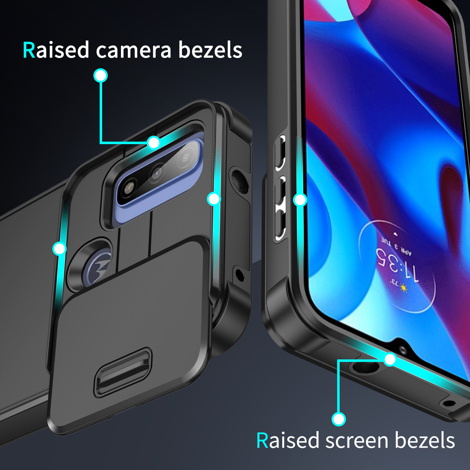 Moto G stylus 5G için uygun itme penceresi düşmeyi önleyici cep telefonu kılıfı G Power ikisi bir arada zırh koruyucu kapak