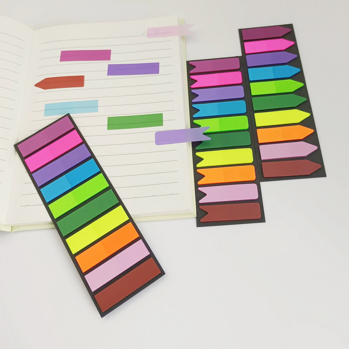 10 цветов Флуоресцентный цвет указатель наклейка стрелка Post-It Note Моранди маркер стикер ласточкин хвост стикер для заметок стикер для чтения студента