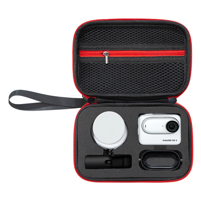 Adecuado para Insta 360 go3 deportes bolsa de la cámara portátil resistente a la presión accesorios bolsa de almacenamiento de mano PTZ bolsa