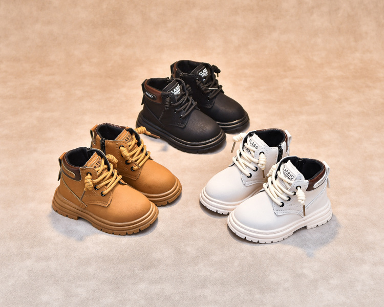 Kindermartinstiefel Aus Leder Für Jungen Und Mädchen Herbst_voghion.com