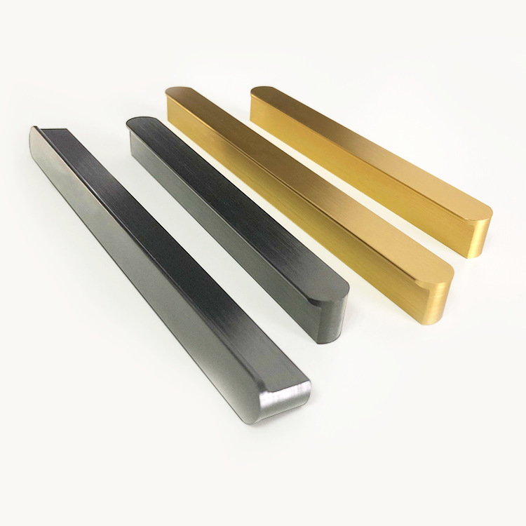 衣櫃門拉手現代簡約金色輕奢北歐加長鋁合金柜子抽屜櫥櫃門把手