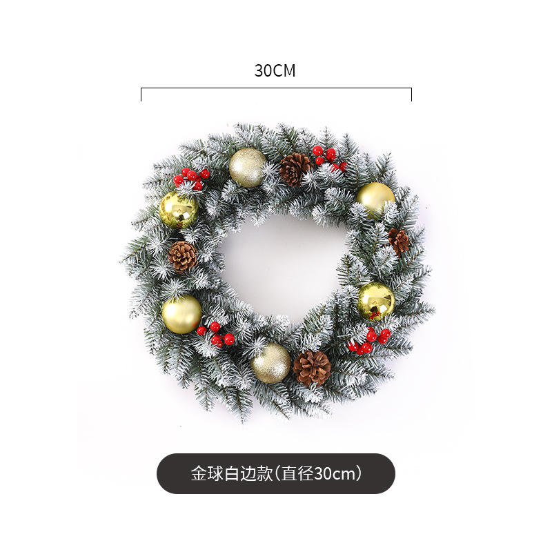 Decoración de Navidad Garland ratán 40/50/60cm decoración de Navidad Garland decoración escena diseño