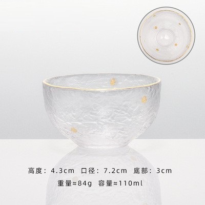 日本式金辺ハンマー清杯梅子杯果酒グラス小コップ米酒一口杯手描きカップ|undefined