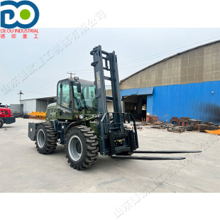 Off-Road Lift Truck, All-Terrain Off-Road Truck, Logistics Sorting Container Off-Road Forklift