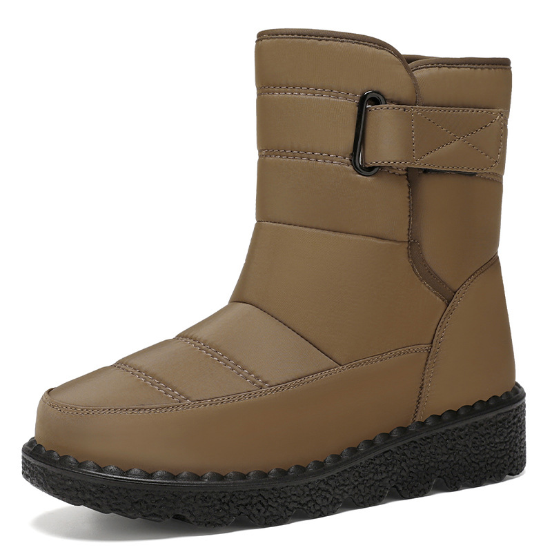 Botas de algodón invierno nuevo estilo más terciopelo grueso zapatos de algodón de caña alta viajes al aire libre botas de nieve comercio exterior botas de mujer de gran tamaño