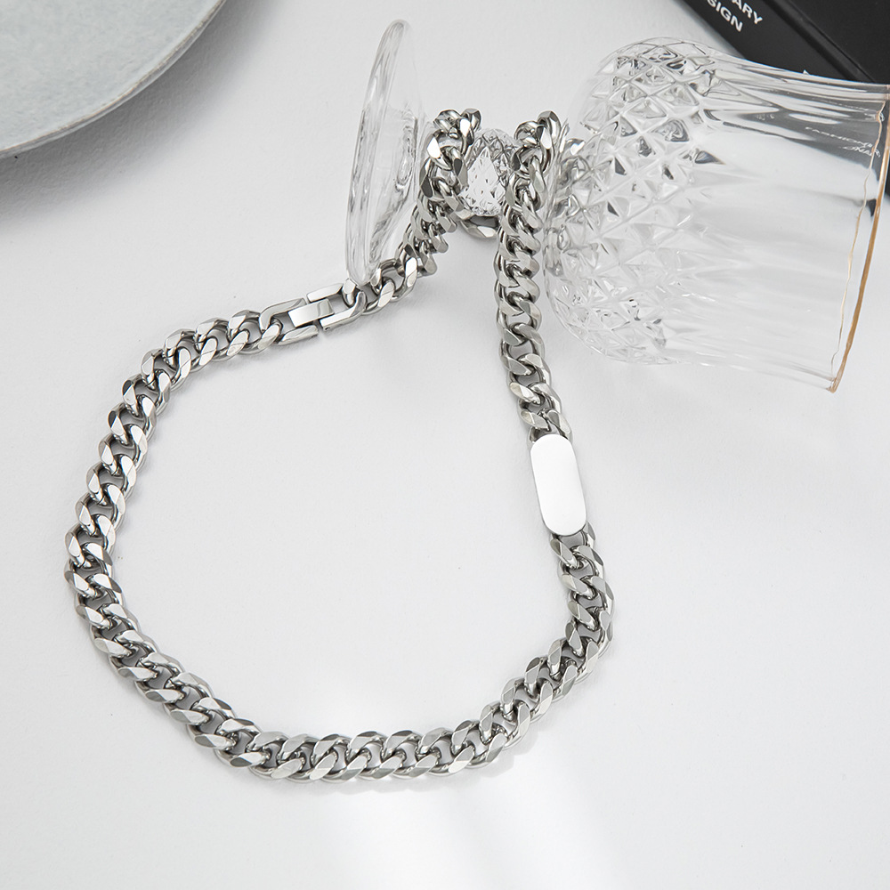 Fashion Geometric Titanium Steel Plating Necklace 1 Piece