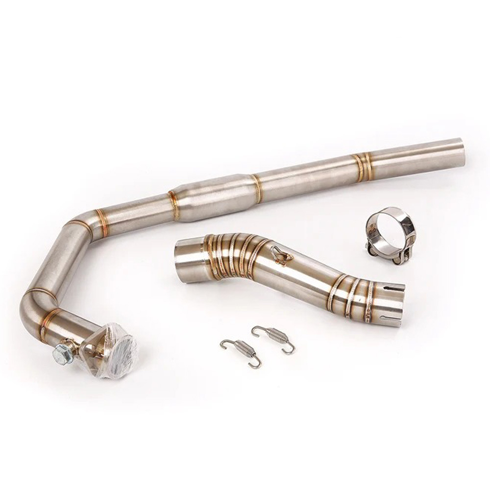 Cbr300R/Cb300F/Cb300R Motorcycle Modified Stainless Steel Front and Mid-Section Exhaust Pipe, Mid-Section 51mm