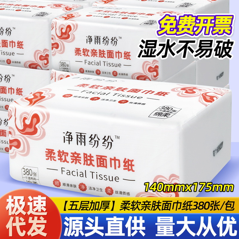 Soft and Skin-Friendly Facial Tissues for Home Use, Economical Pack of Toilet Paper, Hand Wipes, and Napkins