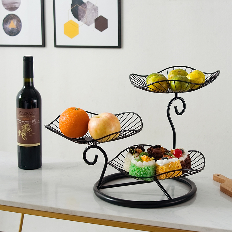 Luz nórdica lujo Internet celebridad hierro fruta placa moderna minimalista casa sala de estar Mesa café snack placa creativa restaurante Decoración