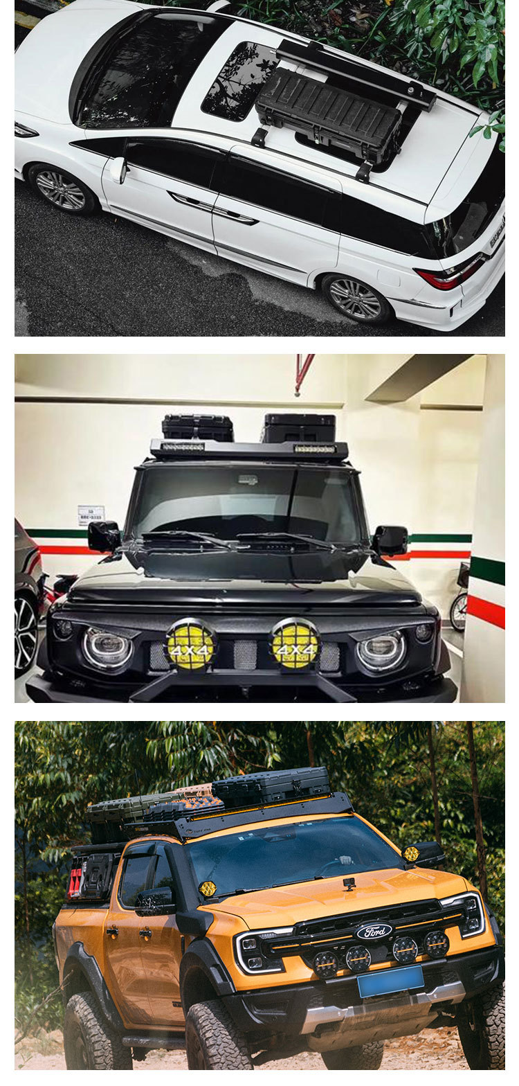 Roof equipment box 83 liters ROAM brand luggage net board step bag holder explosion-proof anti-fall off-road tool box