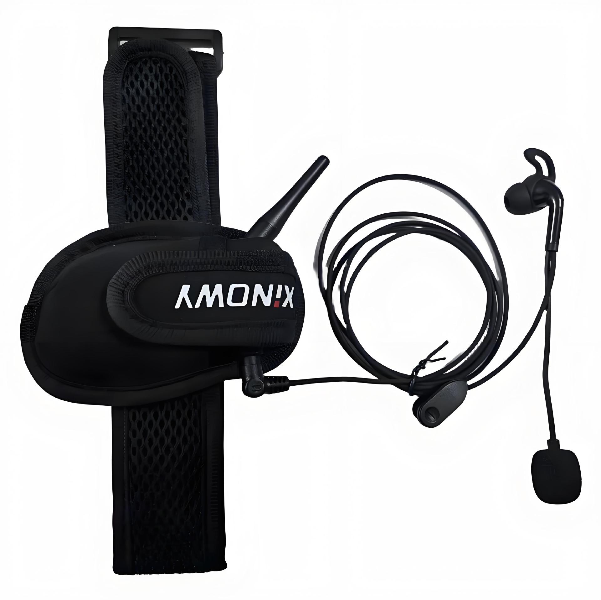 V4Cpro Football Referee Intercom Simultaneously 4 People Intercom Bluetooth Headset In-Ear (Left Ear) 4 Sets + Bag