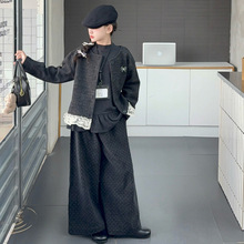 女童套装2025新款儿童洋气时髦春秋款中大童女孩秋季休闲三件套潮