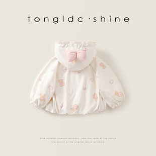 Girls' Outwears Spring and Autum 2025 New Baby Fashionable Tops Little Girls Clothes Kidsren's Jackets Autum Clothes