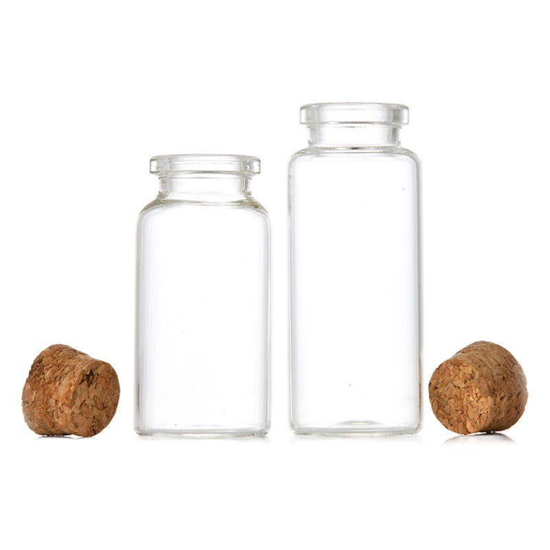Botella de tubo de bayoneta de 30mm de diámetro que deseen botella de vidrio de corcho Cordyceps botella de medicina botella de té perfumada botella de deriva