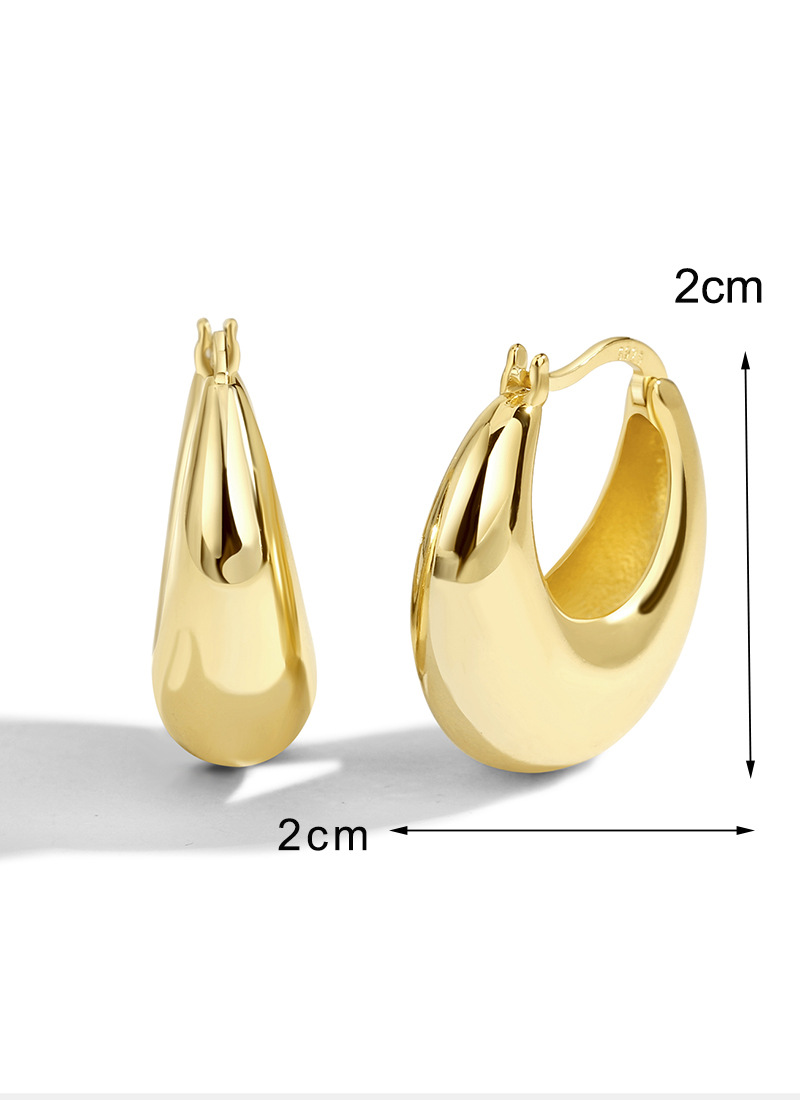 10g Weight Earrings Classification Fashion Geometric Copper Earrings Plating Copper Earrings