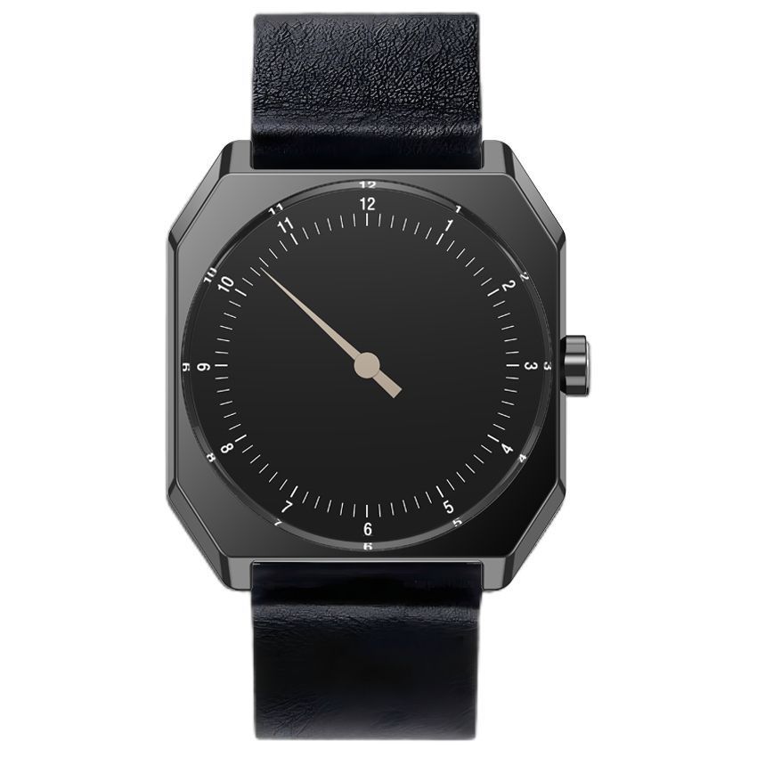 Fashionable Retro Quartz Watch For Men With Protein Leather Strap_voghion.com