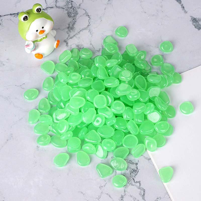 1cm small luminous stone luminescent pebbles factory cross-border special for garden fish tank landscaping archaeological and fluorescent stone