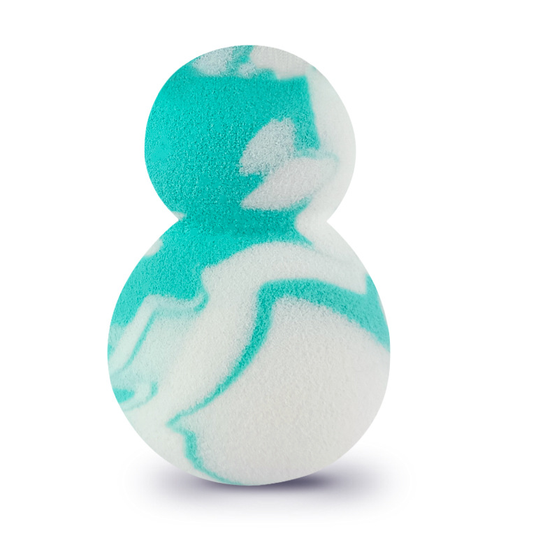 녹색 + 흰색 후드리스 눈사람