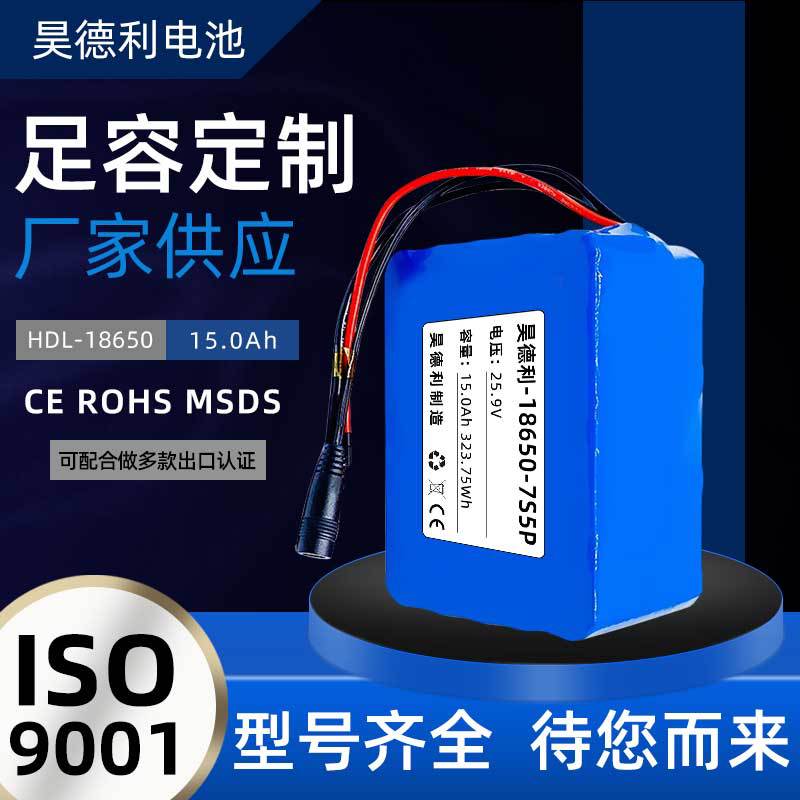 18650锂电池组7S5P 24V 15000mAh电动自行车助力车电池组