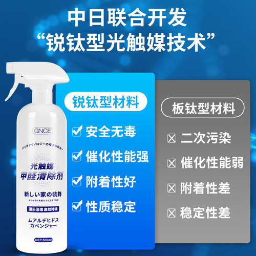 Manufacturer wholesale car indoor furniture formaldehyde removal spray photocatalyst removal formaldehyde scavenger drop shipping