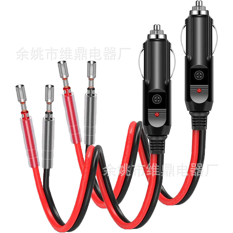 12-24V Car Power Cord Cigarette Lighter Plug Cable Cigarette Lighter Car Charger Cable Cigarette Lighter with Bullet Terminal Cable