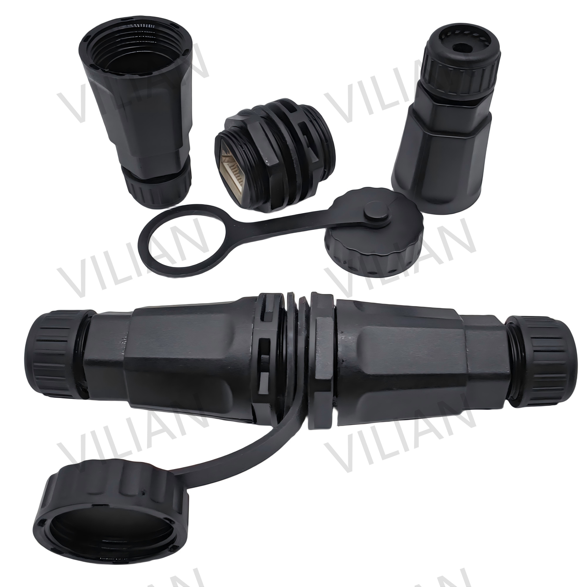 rj45ֱͨIP68ˮͷM25Բˮͷĸͷ