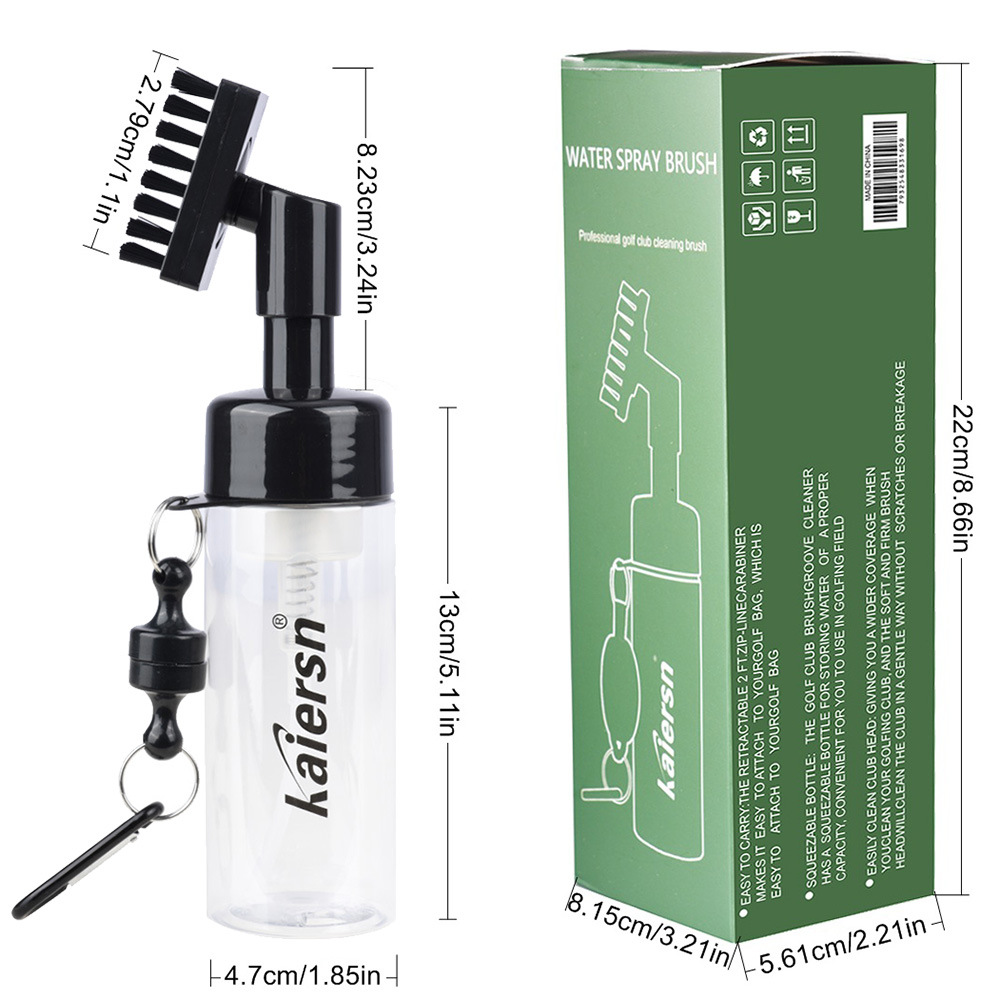 Club de golf pulverización cepillo de limpieza de agua pulverizador de presión cepillo de botella de agua cabeza de club accesorios de limpieza capacidad 150ML