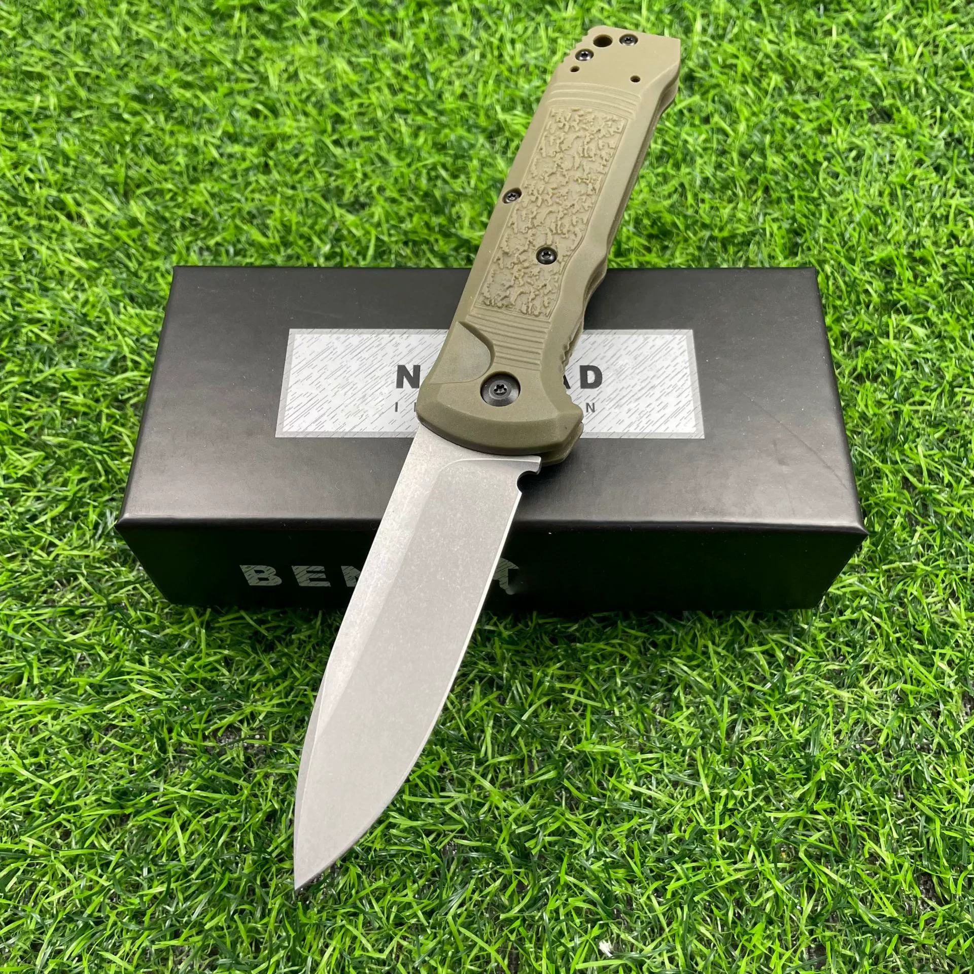 Складной нож-бабочка Benchmade 4400BK, наружный EDC инструмент с нейлоновой/волоконной рукоятью