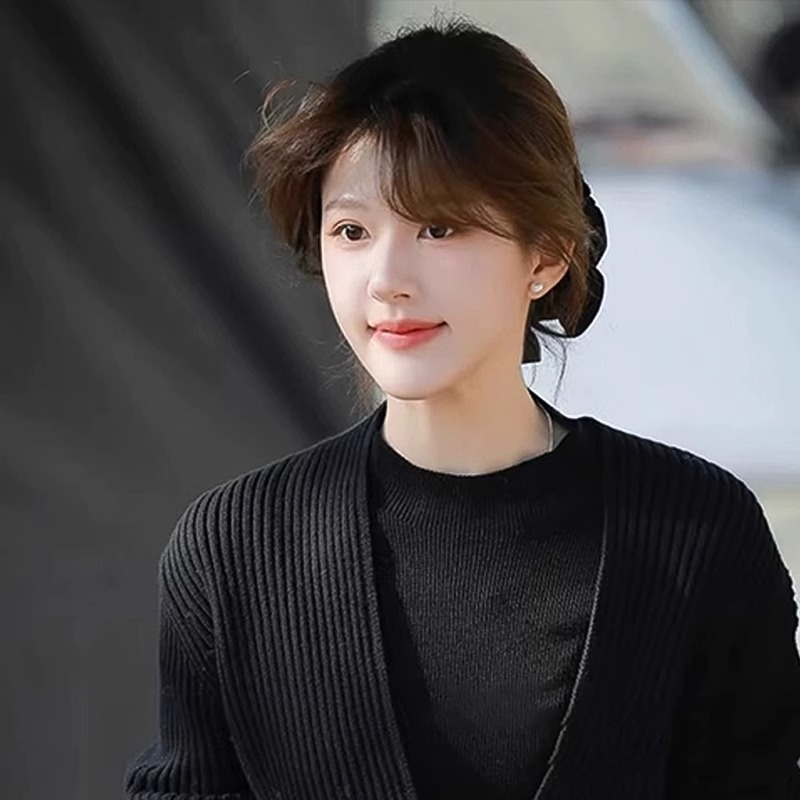 Textura transfronteriza simple satén anillo de cabello de intestino nuevo estilo francés cuerda de cabeza de color sólido gran cola de caballo adornamiento de cabello de alta calidad