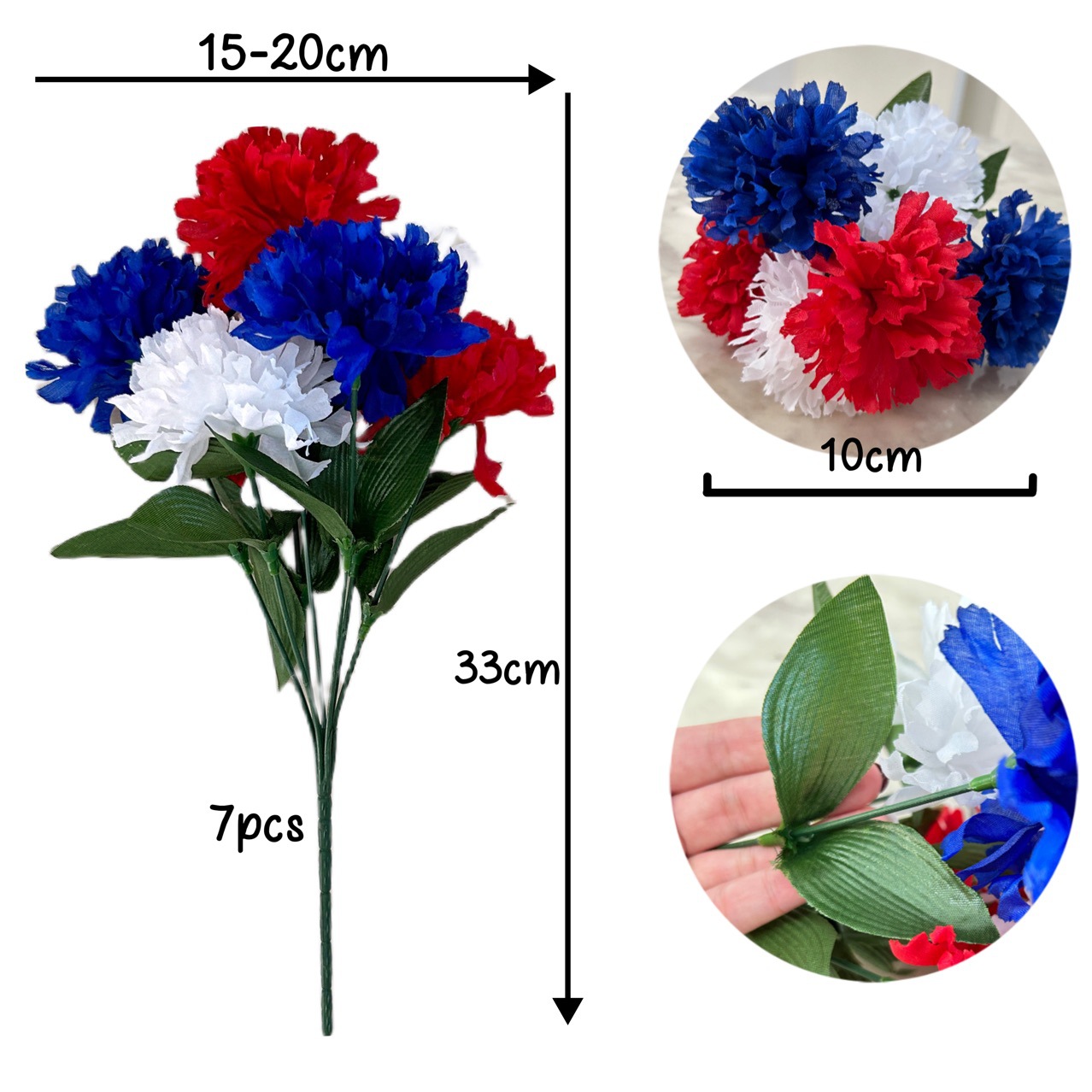 Seven-Headed Artificial Lilac Bouquet Wedding Decoration Cross-Border Silk Flower Fake Flower Independence Day One Piece Wholesale Free Shipping