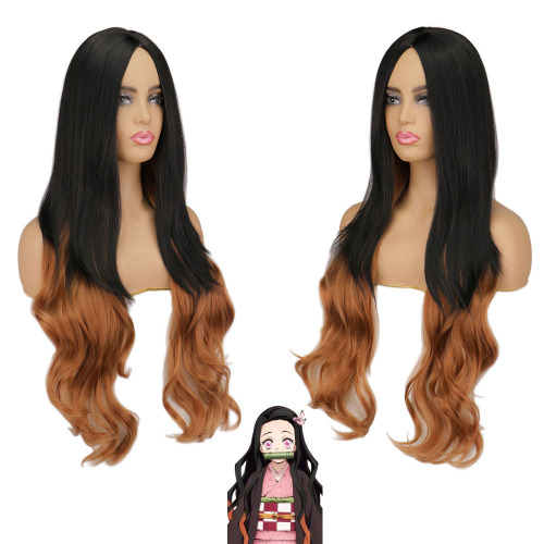 cosplay Demon Slayer: Kimetsu no Yaiba Kamado Nezuko cos wig my wife Zenitsu Toru Muichiro Kanahu cos