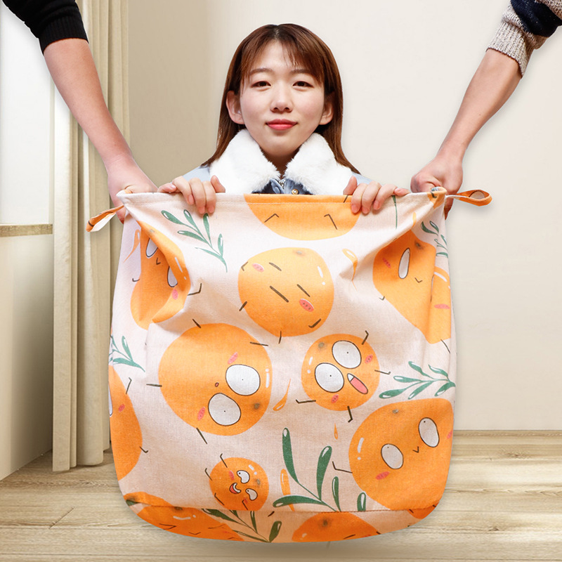 Youfen Big Mac dirty clothes storage basket folding storage box drawstring dirty clothes basket moving clothes quilt storage bag