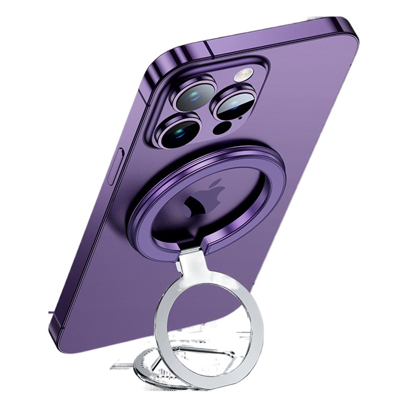 Fábrica de doble cara magnética anillo hebilla Soporte redondo de metal plegable teléfono móvil anillo hebilla soporte creativo multifuncional Nuevo