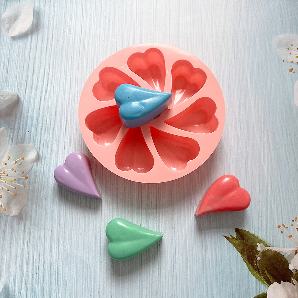 7 pétalos de amor pequeños 348 pastel molde de silicona pastel gelatina torta molde de pan herramientas de horneado