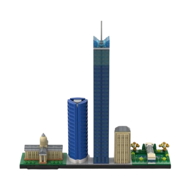 Building Block Cityscape Model Assembly Construction Toy Set_voghion.com