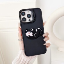 适用S24手机壳iPhone15promax卡通可爱支架14pro高级感13男女款12
