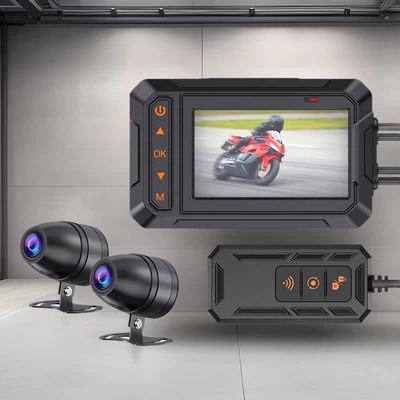 MT04 Waterproof 2K HD Large Screen Electric Vehicle Motorcycle Riding WiFi Dual Lens GPS Motorcycle Driving Recorder