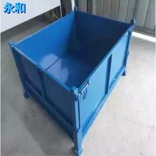 Heavy-Duty Iron Box Metal Turnover Box Iron Box Workshop Iron Filings Box Material Box Iron Frame Storage Cage Iron Parts Box