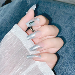 小紅書穿戴甲純欲辣妹極光滿鑽蝴蝶美甲假指甲成品美甲片批發