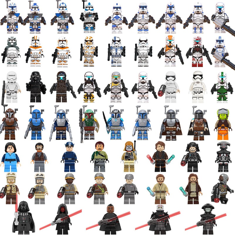 Chinese Building Blocks Star Wars Mandalorian Bounty Hunter Rebel Forces Boys' Building Block Minifigures Children's Toys Chinese Building Blocks Star Wars Mandalorian Bounty Hunter Rebel Forces Boys' Building Block Minifigures Children's Toys