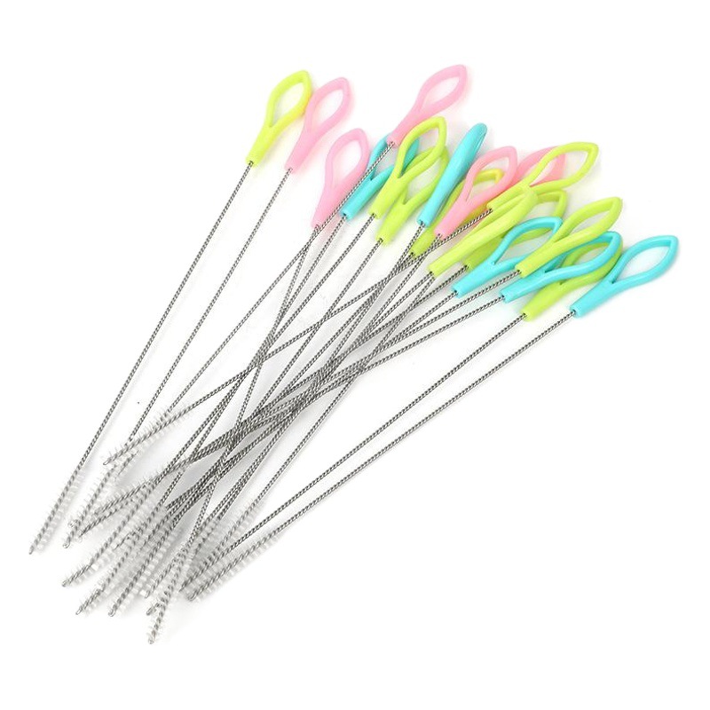 Cepillo de paja cepillo de botella de leche cepillo de tubo de ensayo cepillo de limpieza eléctrico de acero inoxidable embalaje independiente cepillo pequeño fábrica Médico Especial