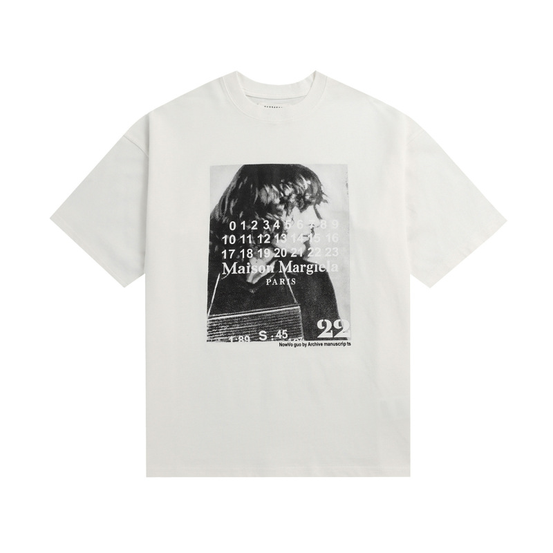 24SS 新デジタルパターンラウンドネックメンズとレディースのトレンディな半袖コットンカジュアル T シャツシリーズ|undefined